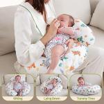 Famelof Nursing Pillow with Two Removable Covers,Nursing Support for Mom and Baby,for Bottle Feeding,Cotton Nursing Pillow Covers, by Famelof