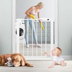 Extra Wide Baby Gate, Super Wide Adjustable Baby Gate, Wide Metal Baby Safety Gate Hardware or Freestanding, 6 Panels for Toddler/Pet/Puppy/Cat/Dog by Shenzhen Yibao Network Technology Co., Ltd