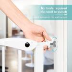 Extra Wide Baby Gate, Super Wide Adjustable Baby Gate, Wide Metal Baby Safety Gate Hardware or Freestanding, 6 Panels for Toddler/Pet/Puppy/Cat/Dog by Shenzhen Yibao Network Technology Co., Ltd