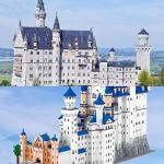 World Famous Big Architecture Swan Stone Castle Micro Blocks Set, Model Building Kit, Creative Building Game for Adults or Kids, Toy Building Set for Any Hobbyists (11810 Pieces) from ELAICREE