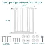 Extra Wide Baby Gate, Super Wide Adjustable Baby Gate, Wide Metal Baby Safety Gate Hardware or Freestanding, 6 Panels for Toddler/Pet/Puppy/Cat/Dog by Shenzhen Yibao Network Technology Co., Ltd