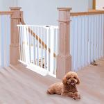 ABOIL Baby Gate for Stairs, 29-51 Inch, 30'' Tall Extra Wide Auto Close Safety Child Gate Pet Gate Dog Gate for Doorway The House Indoor, NO Drilling Pressure Mounted Gate (White - 51in) from ABOIL
