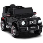 ANPABO Licensed Mercedes-Benz G63 Car for Kids, 12V Ride on Car w/Parent Remote Control, Low Battery Voice Prompt, LED Headlight, Music Player, USB/Bluetooth Support, Kids Electric Vehicle, Black by ANPABO