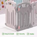 Foldable Baby playpen Baby Folding Play Pen playpen Kids Activity Centre Safety Play Yard Home Indoor Outdoor New Pen (Macarons Classic Set 14 Panel) by Gupamiga