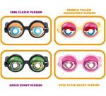 Hallwayee Creative Funny Eyewear Crazy Eyes Glasses Toys SuppliesÂ Puckish Party Glasses Novelty Eyeglasses Fancy Dress Party Props Cosplay Props for Adult and Kids --4PCS (4 Multicolors) from Hallwayee