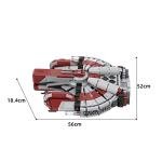 6234 Pieces Space Wars Starship Ebon Hawk Building Blocks; Galaxy Smuggler Ship Model Kit, Republic Ebon Hawk Spaceship Building Sets Construction Toys, Compatible with Lego Space War Series from Sayotoo