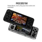 Handheld Game Console , Retro Game Console OpenDingux Tony System , Free with 32G TF Card Built-in 2500 Classic Game Console 3 Inch IPS Screen Portable Video Game Console (RG351M-Black) from MJKJ