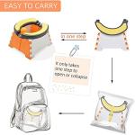 Portable Travel Potty for Toddler - INSOUR Foldable Travel Potty for Toddlers & Kids Potty Training, Indoor & Outdoor Use by INSOUR