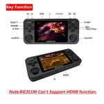 Handheld Game Console , Retro Game Console OpenDingux Tony System , Free with 32G TF Card Built-in 2500 Classic Game Console 3 Inch IPS Screen Portable Video Game Console (RG351M-Black) from MJKJ