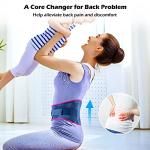 FREETOO Back Brace for Women Men Lower Back Pain Relief with 5 Anatomical Stays, Knitted Back Support Belt for heavy lifting, Durable Lumbar Support Brace for Sciatica Herniated Disc by FREETOO