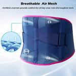 FREETOO Back Brace for Women Men Lower Back Pain Relief with 5 Anatomical Stays, Knitted Back Support Belt for heavy lifting, Durable Lumbar Support Brace for Sciatica Herniated Disc by FREETOO