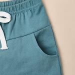 DOMOABEI 24 Month Boy Clothes Toddler Boy Summer Outfits Short Sleeve Patchwork T-Shirt Pocket Pant Boy Clothes Set Summer Clothes Boys Set Light Blue 2-3T by 