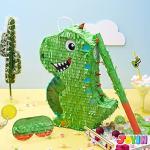 Dinosaur Pinata with Plastic Bat and Paper Blindfoldï¼15.75H X 10.5W X 3D), Cinco De Mayo Party, Dinosaur Animal Theme Parties Decorations, Indoor or Outdoor fiesta by Joyin, Inc.