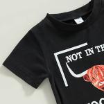 Toddler Baby Boy Summer Outfits Cow Letter Print Short Sleeve Top and Shorts Western Boho Baby Boy Clothes Set (A-Western, 12-18 Months) by WZTYYDS