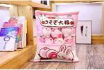 Kawaii Plush Pillow Cushion Cute Snack Bag Kawaii Soft Pillow with Mini Soft Dolls Pudding Plush Stuffed Animal Fluffy Hugging Pillow Home Decorative Cushion Novelty Gift from renmuqus