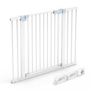 Comfurya Retractable Baby Gate for Stairs - Extra Wide Safety Kids or Pets, 30â Tall, Extends to 46â Wide, Child Safety Baby Gates for Stairs, Doorways, Hallways, Indoor, Outdoor(White) from Comfurya
