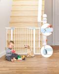 Comfurya Retractable Baby Gate for Stairs - Extra Wide Safety Kids or Pets, 30â Tall, Extends to 46â Wide, Child Safety Baby Gates for Stairs, Doorways, Hallways, Indoor, Outdoor(White) from Comfurya