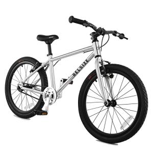 A11N SPORTS BELSIZE 20-Inch Belt-Drive Kid's Bike, Lightweight Aluminium Alloy Bicycle(only 14.82 lbs) for 7-10 Years Old Silver from A11N SPORTS