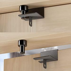 Child Proof Door Top Lock - 1 Pack Top Door Lock for Kids Safety, Adjustable Back Pulley Child Proof Locks for 5/8 to 2-1/4 inch Thick Interior Flush Doors by FLYVLIEG