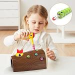 TOP BRIGHT Montessori Toys for 2 Year Olds - Magnetic Bird Feeding Game for Fine Motor Skills Development for Boys and Girls from TOP BRIGHT