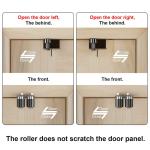 Child Proof Door Top Lock - 1 Pack Top Door Lock for Kids Safety, Adjustable Back Pulley Child Proof Locks for 5/8 to 2-1/4 inch Thick Interior Flush Doors by FLYVLIEG