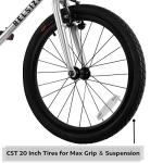 A11N SPORTS BELSIZE 20-Inch Belt-Drive Kid's Bike, Lightweight Aluminium Alloy Bicycle(only 14.82 lbs) for 7-10 Years Old Silver from A11N SPORTS