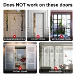 Child Proof Door Top Lock - 1 Pack Top Door Lock for Kids Safety, Adjustable Back Pulley Child Proof Locks for 5/8 to 2-1/4 inch Thick Interior Flush Doors by FLYVLIEG