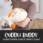 NALO 3.5lb Cute Cat, Weighted Stuffed Animals, Cat Plush, Stuffed Animals, Cat Pillow, Weighted Plush, Adorable Throw Pillows, Kids Plush Toy Pillows, Plush Toys Gifts for Boys Girls Adults, 16inch from Royal Peter Co