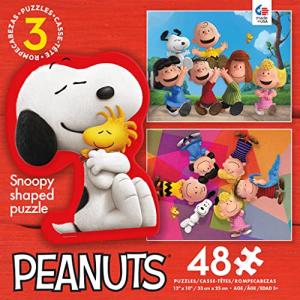 Ceaco - 3 in 1 Multipack - Peanuts - (3) 48 Piece Jigsaw Puzzles by Ceaco