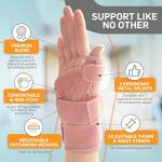 BracEasy Thumb Brace: Thumb Support for arthritis - Thumb Splint Right Hand & Thumb Splint Left Hand. Wrist and Thumb Support, De Quervains Tenosynovitis Splint, Thumb Spica Splint [Pink; Single] from 