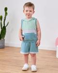 SANMIO 4-5T Toddler Boy Clothes Little Kids Summer ClothingÂ  Baby Boy's Hooded Tank Top and Shorts Outfit Set from 