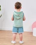 SANMIO 4-5T Toddler Boy Clothes Little Kids Summer ClothingÂ  Baby Boy's Hooded Tank Top and Shorts Outfit Set from 