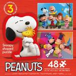 Ceaco - 3 in 1 Multipack - Peanuts - (3) 48 Piece Jigsaw Puzzles by Ceaco