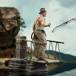 DIAMOND SELECT TOYS Indiana Jones and The Temple of Doom: Rope Bridge Deluxe Gallery Statue from Diamond Select Toys