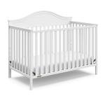 Graco Stella 5-in-1 Convertible Crib (White) - Converts from Baby Crib to Toddler Bed, Daybed and Full-Size Bed, Fits Standard Full-Size Crib Mattress, Adjustable Mattress Support Base from Storkcraft