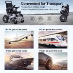 Tripaide Folding Electric Wheelchairs for Adults, 500w Super Horse Power Motor, with 2 Batteries 20 Miles Driving Distance, All Terrain Motorized Wheelchair Supports up to 265 lbs by Tripaide