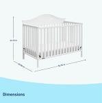 Graco Stella 5-in-1 Convertible Crib (White) - Converts from Baby Crib to Toddler Bed, Daybed and Full-Size Bed, Fits Standard Full-Size Crib Mattress, Adjustable Mattress Support Base from Storkcraft