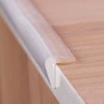 Edge Protector 100% Silicone, Baby Proofing Corners Clear Guards, Pre-Tape Adhesive Soft for Kids Safety, Child Table Cabinets Furniture Bumper (12ft, 0.4x0.4in(Width)) by Angloria