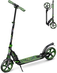 Scooter for Kids Ages 6-12 - Scooters for Teens 12 Years and Up - Adult Scooter with Anti-Shock Suspension - Scooter for Kids 8 Years and Up with 4 Adjustment Levels Handlebar Up to 41 Inches High from SKIDEE