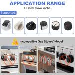Stove Knob Covers for Child Safety (5+1 Pack) Gas Knob Covers Kitchen Stove Protector for Kids with Strong Adhesive Childproof Oven Knob Covers, 1 Pcs Oven Lock Child Safety by Pofart