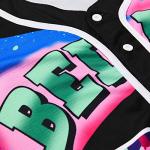 NOVVIV Youth 90s Clothing for Kids,Unisex Hip Hop Outfit for Party,Fresh Prince of Bel Air Baseball Jersey, Button Down Shirt(Large) Black from 