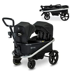 BOB Gear Renegade Canopy Stroller Wagon with 3 Seats, 5-Point Harness System, All-Terrain Tires, and Push and Pull Handle, Nightfall from BOB Gear USA