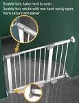 Metal Baby Gate for Stairs, Extra Wide Child Safety Gate Extends Up to, Dog Gates for The House Doorways Hallways Indoor/Outdoor, Easy Fit Pet Gate,Pressure Mounted, White by Guangzhou Tiandong Trading Co., LTD