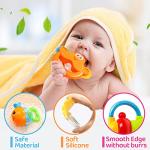 CUTE STONE Baby Rattles Toys Set, Babies Teethers Toys for Baby 3-12 Months, Early Development Learning Toy with Grasp, Spin Rattle Set and Storage Box, Newborn Infant Birthday Gifts for Girls & Boys by Cute Stone