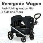 BOB Gear Renegade Canopy Stroller Wagon with 3 Seats, 5-Point Harness System, All-Terrain Tires, and Push and Pull Handle, Nightfall from BOB Gear USA