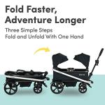 BOB Gear Renegade Canopy Stroller Wagon with 3 Seats, 5-Point Harness System, All-Terrain Tires, and Push and Pull Handle, Nightfall from BOB Gear USA