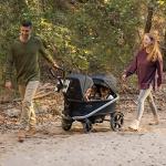 BOB Gear Renegade Canopy Stroller Wagon with 3 Seats, 5-Point Harness System, All-Terrain Tires, and Push and Pull Handle, Nightfall from BOB Gear USA