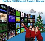 Classic Handheld Game Console, Wireless Classic Game Console Built-in 620 Game Handheld Game Console, Video Game Player Console CSY Wireless-Red by LIFTREN