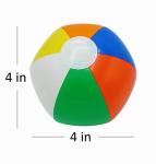 4E's Novelty Mini Beach Balls Bulk 100 Pack, Summer Party Favors for Kids, Inflatable Pool Toys, Hawaiian Party Decorations or Pool Party Goodie Bag Fillers by 4E's Novelty