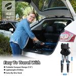 Foldable All Terrain Walker for Senior with Seat, Lightweight Aluminum Rollator Walker with Seat, Rolling Walker with Adjustable Handles, Rollator Walker with Seat for Senior/Adult by SOUHEILO by SOUHEILO US